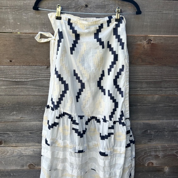 Greek Archaic Skirts Greek Archaic Kori Patterned Wrap Skirt S